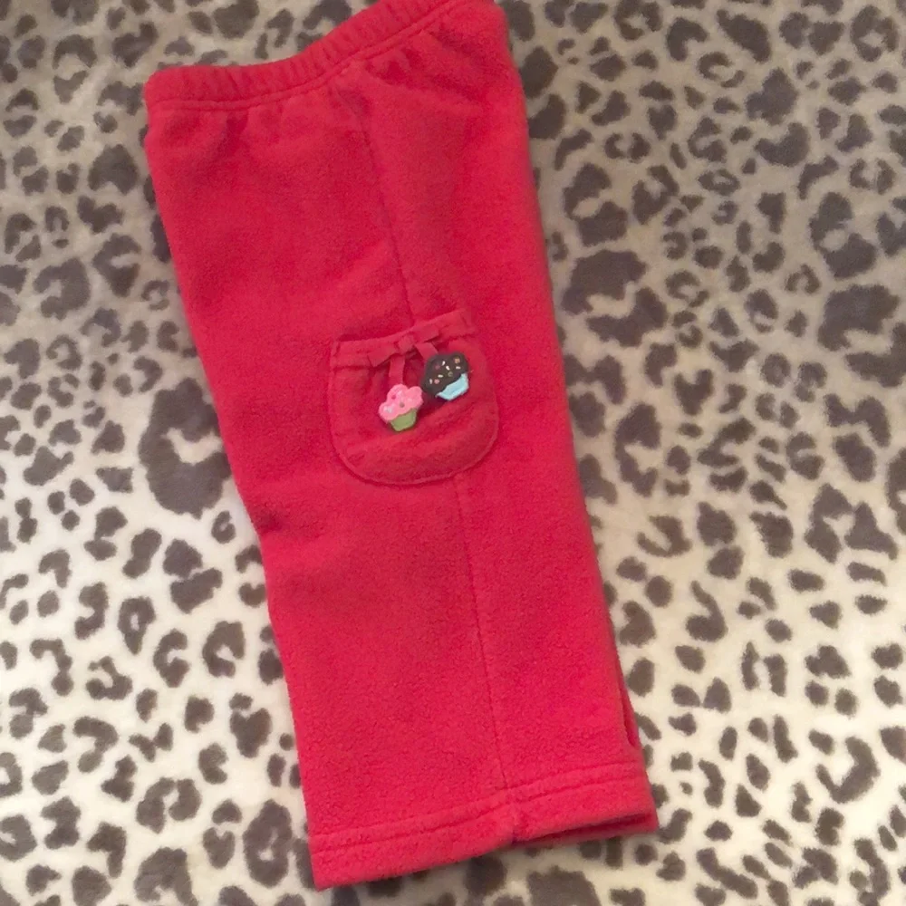 Gymboree Red Fleece Pants Size 12-18 months 2007 Line